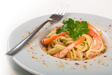 Spaghetti with Shrimps
