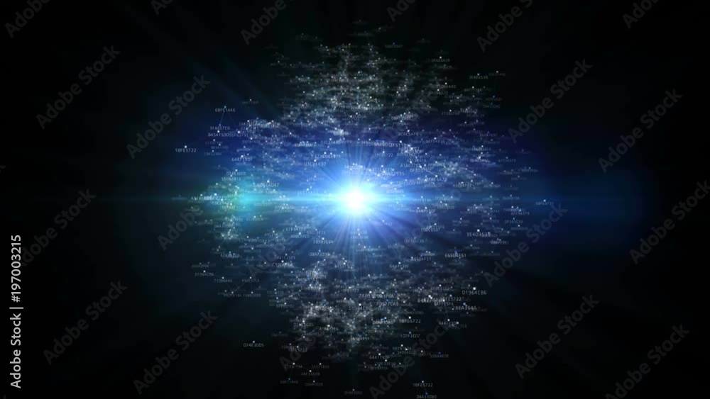 Poster block chain network and programming concept on technology background. blockchain , cryptocurrencies 