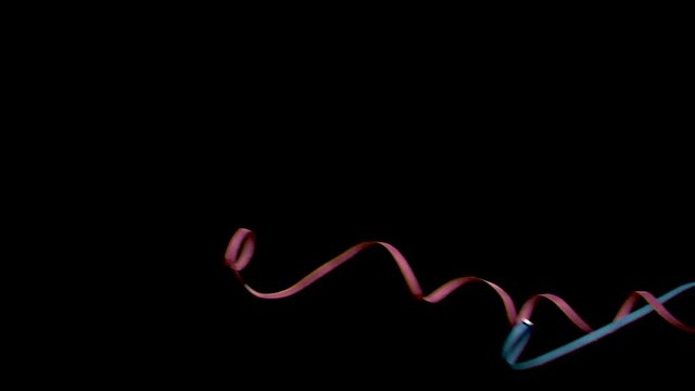 paper streamers in slow motion