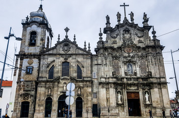 Fototapeta na wymiar Church of Our Lady of Mount Carmel Carmelite.Porto, Portugal