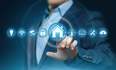 Smart home Automation Control System. Innovation technology internet Network Concept