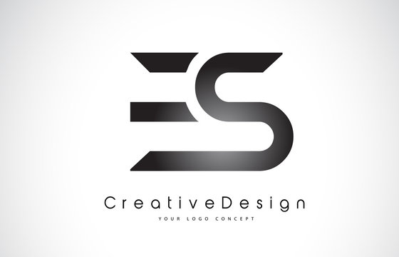 ES E S Letter Logo Design. Creative Icon Modern Letters Vector Logo.
