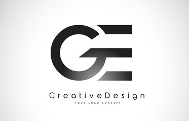 GE G E Letter Logo Design. Creative Icon Modern Letters Vector Logo.