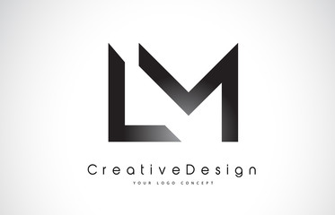 LM L M Letter Logo Design. Creative Icon Modern Letters Vector Logo.