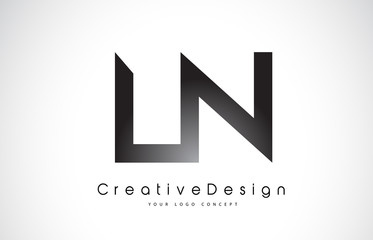 LN L N Letter Logo Design. Creative Icon Modern Letters Vector Logo.