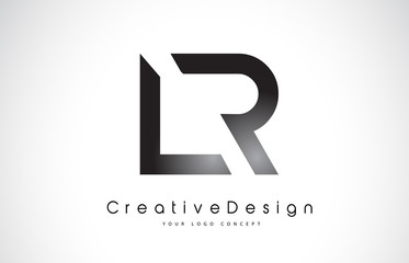 LR L R Letter Logo Design. Creative Icon Modern Letters Vector Logo.