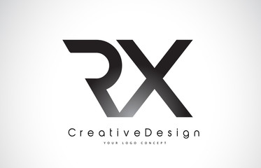 RX R X Letter Logo Design. Creative Icon Modern Letters Vector Logo.