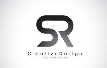 SR S R Letter Logo Design. Creative Icon Modern Letters Vector Logo.