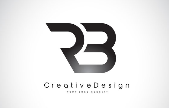 RB R B Letter Logo Design. Creative Icon Modern Letters Vector Logo.