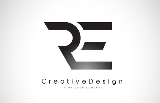 RE R E Letter Logo Design. Creative Icon Modern Letters Vector Logo.