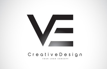 VE V E Letter Logo Design. Creative Icon Modern Letters Vector Logo. - obrazy, fototapety, plakaty