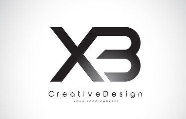 Obraz premium XB X B Letter Logo Design. Creative Icon Modern Letters Vector Logo.