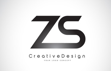ZS Z S Letter Logo Design. Creative Icon Modern Letters Vector Logo.