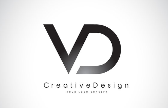 VD V D Letter Logo Design. Creative Icon Modern Letters Vector Logo.