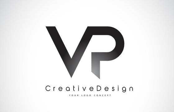 VP V P Letter Logo Design. Creative Icon Modern Letters Vector Logo.