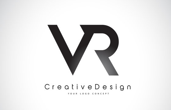 VR V R Letter Logo Design. Creative Icon Modern Letters Vector Logo.