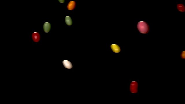 colorful sweets slow motion also for mobile devices