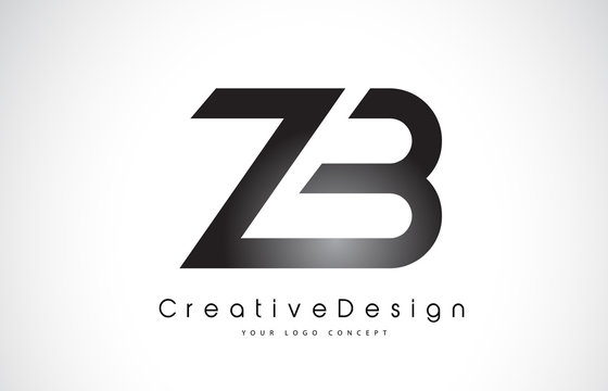 ZB Z B Letter Logo Design. Creative Icon Modern Letters Vector Logo.
