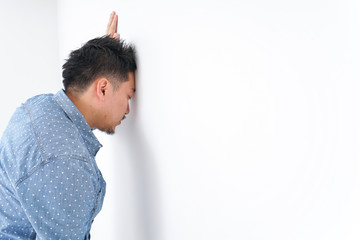 Man suffering from illness
