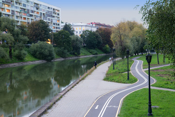 Residential district in Grodno, Belarus.