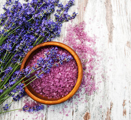 Lavender and massage salt