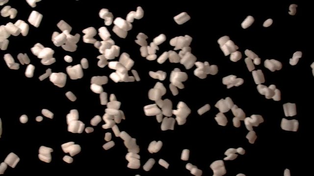 small white cushions falling also for mobile devices