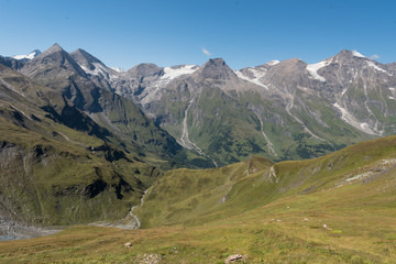 High alpine road in Austria - Grossglockner in the summer