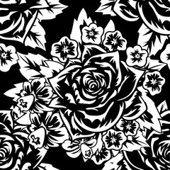 seamless monochrome pattern