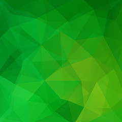 Fototapeta na wymiar Abstract green mosaic background. Triangle geometric background. Design elements. Vector illustration
