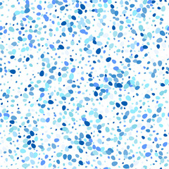 Seamless blue easter eggs confetti pattern. Vector background.