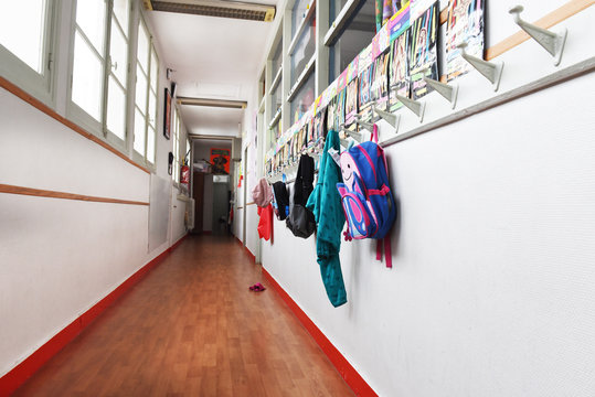 Coat Rack At School