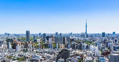 Foto op Plexiglas 東京　青空と都市風景 © oben901