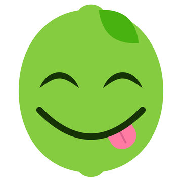 Emoji frech - Limette