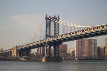 Fototapeta na wymiar dumbo, brooklyn, new york, nyc, brooklyn bridge, manhattan bridge