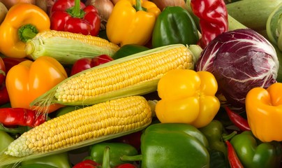 Fototapeta na wymiar Healthy fresh vegetables