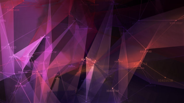 Block chain network and programming concept on technology background. Blockchain , cryptocurrencies , bitcoin and distributed ledger technology concept. Block chain	