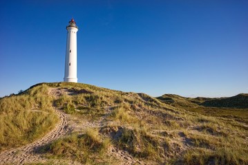 Fototapeta na wymiar Lyngvig Leuchtturm, Dänemark