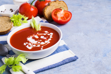 Traditional tomato soup