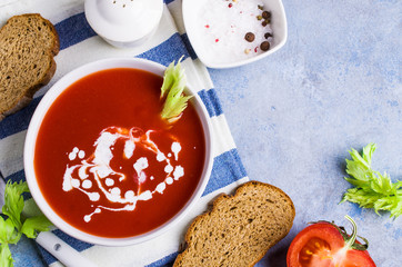 Traditional tomato soup