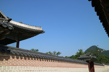Fototapeta premium 한국의 전통 고궁과 풍경