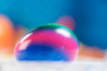 Traditional Easter eggs and korbash as spring symbol in Slovakia