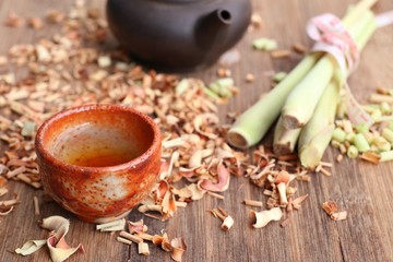lemongrass tea with fresh