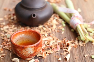 lemongrass tea with fresh