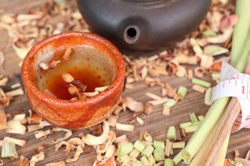 lemongrass tea with fresh