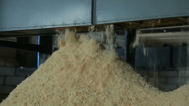 production of granules from sawdust