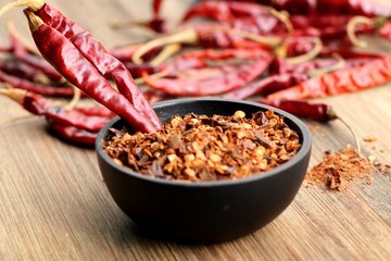Cayenne pepper with dried