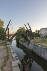 The drawbridge in Arles, France as painted by Vincent van Gogh