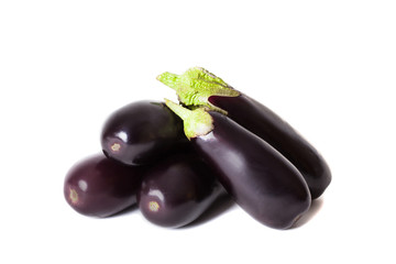 Eggplant isolated on white