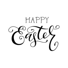 Brush lettering composition of Happy Easter