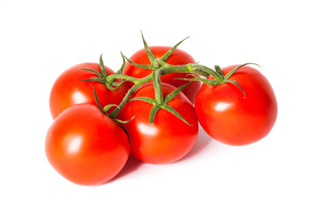 ripe tomatoes isolated